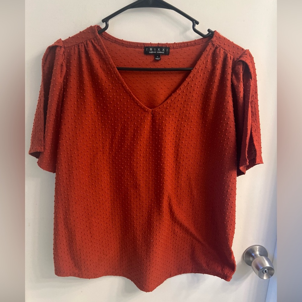 Trixxi Women's Burnt Orange Blouse